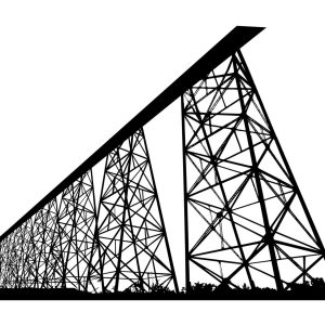 Highlevel Bridge Lethbridge train bridge DXF SVG JPEG files