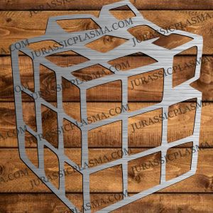 3D RUBICS CUBE LARGE 27 X 31 2026  DIGITAL DOWNLOAD SVG DXF JPEG