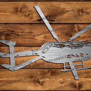 BK 117 TWIN TURBINE ENGINE HELICOPTER 23 x 14 2026 DIGITAL DOWNLOAD SVG DXF JPEG