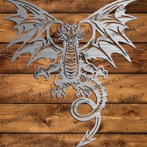 DRAGON FACING FOREWARD 25 X 28 2026 DIGITAL DOWNLOAD SVG DXF JPEG