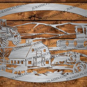 FARM SIGN LARGE, CATTLE, BARN COMBINE, TRACTOR ADD NAME 34 X 56 2026 DIGITAL DOWNLOAD SVG DXF JPEG
