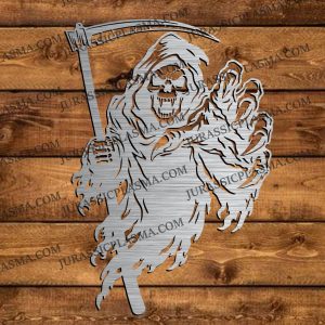 GRIM REAPER WITH FANGS 16 X 22 2026  DIGITAL DOWNLOAD SVG DXF JPEG