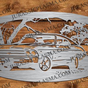 1969 CHEVELLE WITH FAME AND TREES 17 X 34 2026 DIGITAL DOWNLOAD SVG DXF JPEG