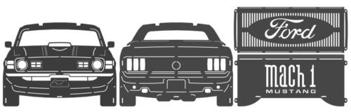 ford mustang 70 mach 1 fire pit parts