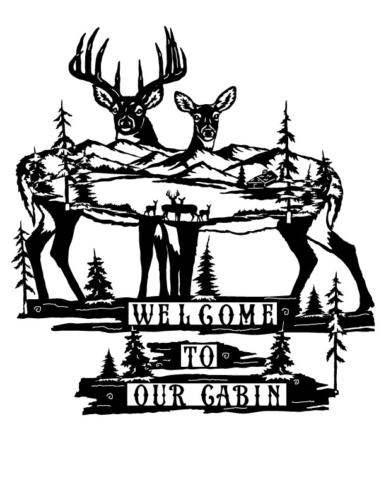 Whitetail-Welcome-To-Our-Cabin-Sign