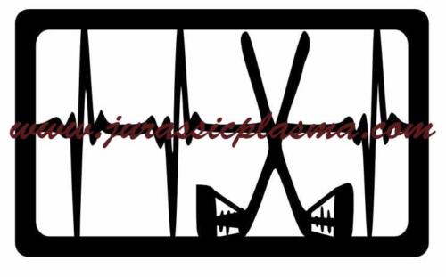 hockey heartbeat monogram 6x15 franedcBE