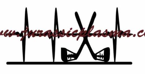 hockey heartbeat monogram 6x15cBF